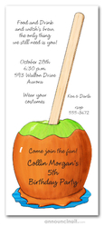 Caramel Apple Fall Invitations