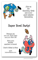 Football Fumble Super Bowl Invitations