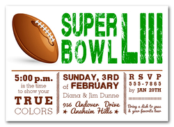 Super Bowl Invitations Football Party Invitations