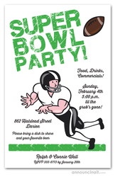 Wide Receiver Super Bowl Party Invitations