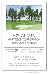 The Pin Golf Outing Invitations