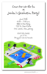 Graduation Pool Party Invitations