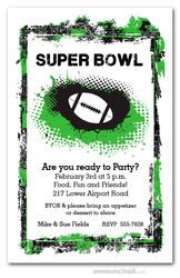 Super Bowl Invitations Football Party Invitations