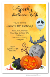 Halloween Corner Party Invitations