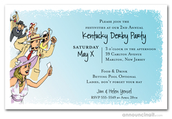 Horse Racing Crowd Invitations