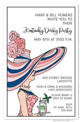 Pretty Derby Day Lady Party Invitations