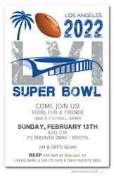 Los Angeles Stadium Super Bowl LVI Party Invitations