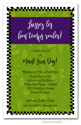 Mardi Gras Stuff Party Invitations