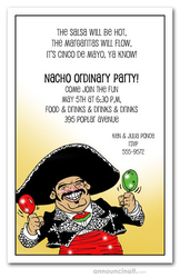 Mariachi Guy Party Invitations