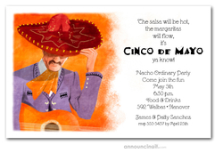 Mariachi Solo Party Invitations