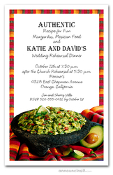 Fiesta Guacamole Party Invitations