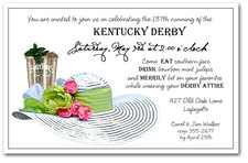 Mint Julep & White Derby Hat