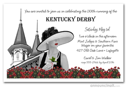 Noir Kentucky Derby Invitations
