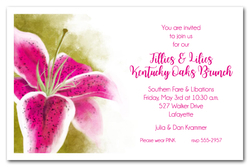 Kentucky Oaks Lily Party Invitations