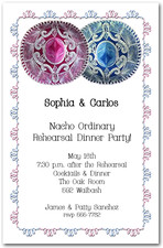 Pink and Blue Sombreros Cinco de Mayo Party Invitations