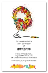 Plug in the Headphones Invitations