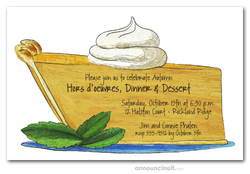 Pumpkin Pie Party Invitations