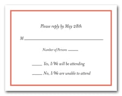 Cayenne Border RSVP Card #8