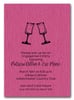 Wine Glasses on Shimmery Hot Pink
