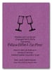 Wine Glasses on Shimmery Purple