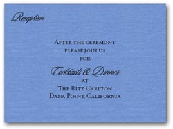 Shimmery Blue Info Cards