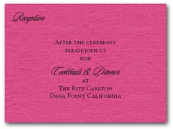 Shimmery Hot Pink Info Cards