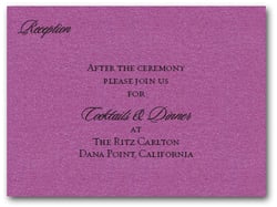Shimmery Purple Info Cards