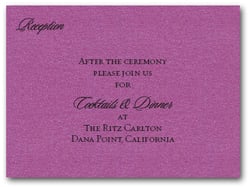 Shimmery Purple Info Cards