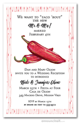 Red Hot Peppers Party Invitations