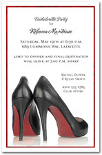 Red Sole Heels Invitations