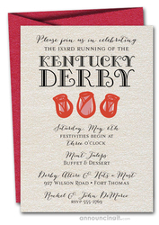 Rose Trio Kentucky Derby Invitations