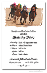 Round the Curve Horse Racing Invitations
