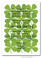 Shamrock Collage St. Patrick's Day Invites