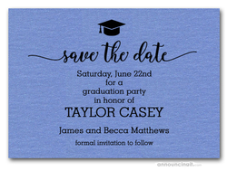 Grad Hat Save The Date Cards