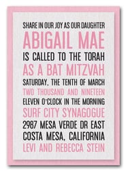 Shimmery White & Pink Bat Mitzvah