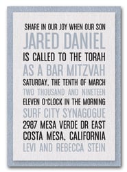 Shimmery White & Silver Bar Mitzvah