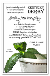 Mint Julep Kentucky Derby Party Invitations