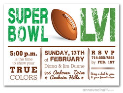 Super Bowl Showdown Party Invitations