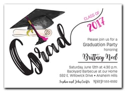 photo graduation party invitations