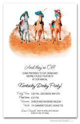 The Finish Horse Race Invitations