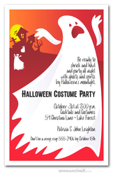 Wailing Ghosts Halloween Invitations