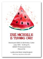 Watermelon Slice Party Invitations