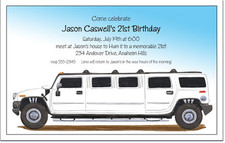 White Hummer Limo