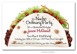 Taco Time Graduation Party Invitations