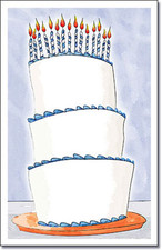 Tall Cake Blue