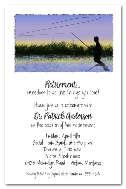 Fishing retirement Sign – Invitetique