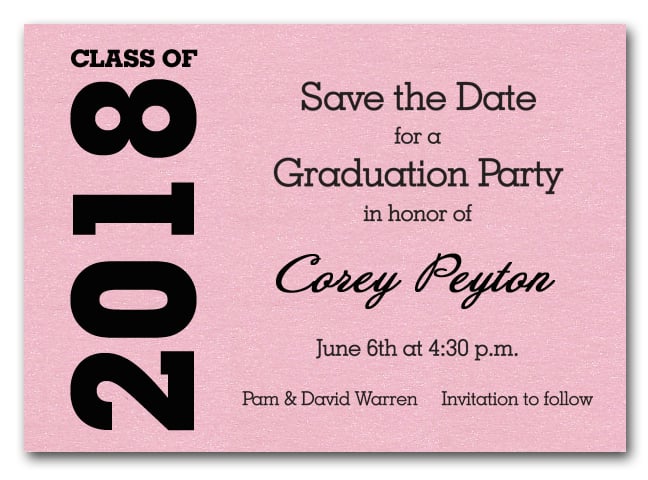 pink save the date cards