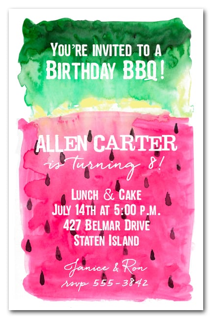 watermelon invitations