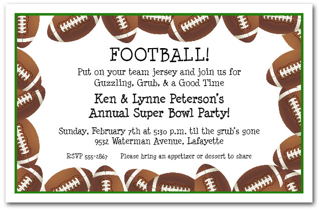 football invitation