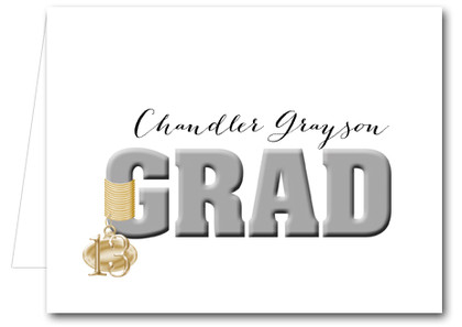 Note Cards: Silver Grad & Charm